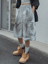 paint wide Big Cargo half pants