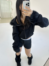 (STRETCH♥) Y2Kウールローライズマイクロショートパンツ