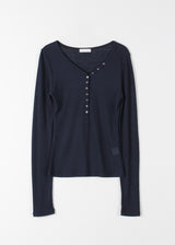 BUTTON SILHOUETTE TEE