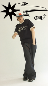 Shooting star Ringer tee @ Navy