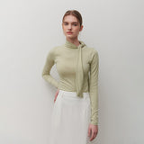 TIE NECK BLOUSE MINT