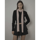 STITCH SLIM MUFFLER-PINK