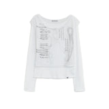 Fallen angel layered top (White)