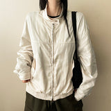 Port boxy shuffle neck slit jacket