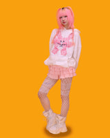 ピンクラビットフーディー (3color)
