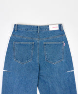 MP HALF CUTTING DENIM PANTS