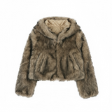 Sado Hoodie Fur Jacket