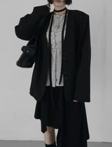 Bio Collarless Maxi Jacket