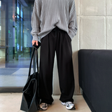  Isabelle Vienna V-Neck Loose Fit Ribbed Long Sleeve Knit
