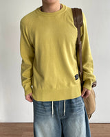 Number Patch Round Knit