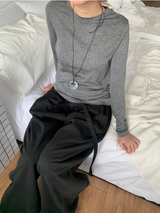 ルーブリンベーシックウール長袖Tシャツ（4c）