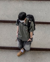 Patchwork Half Shirt Jacket
