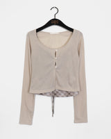 Beautin Strap Check Tank & Cardigan Set