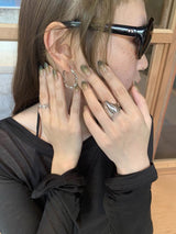 Vintage ethnic heart ring