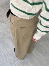 Open Stripe Crop Knit