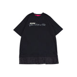レースレイヤード ショートスリーブ Tシャツドレス（レディース）_SYF1OP52BK