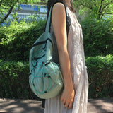 モジュラ ナイロン ドローストリング バックパック ラージハイキングバッグ 6カラー