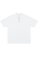 Zip Henley Cotton Tee