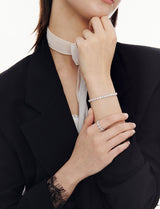 26SS★ [Premium Plating] Essence AB(W) Moissanite Eclat Tennis Bracelet