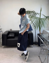 ソルト ツーポケット ウォッシュド デニム ショートスリーブ シャツ