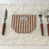 classic pouch_stripe brownpink