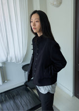 Vintage Crop Jacket (Black)