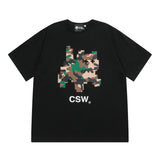Cat Save The World カモピクセルハーフT ユニセックス (2Color)