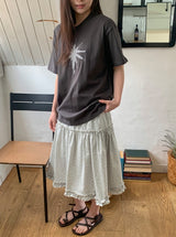 [unisex] ユヒカスターパッチオーバー半袖Tシャツ