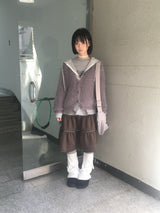 ルーズフィットソフトファーカーディガン