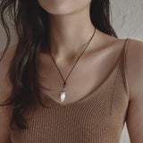 Feather Leather Necklace