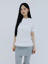 FRILL CANCAN T-SHIRT(WHITE)