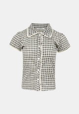 Layla Puff Check Blouse