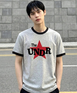 エッセンシャルスタンダード半袖リンガーTシャツ アンダースターメランジ