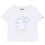 ウィッティバニークロップモーダルTシャツ [ホワイト]