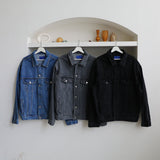 ASCLO Back Button Denim Jacket (3color)