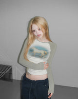 horse baseball tee(2 color)