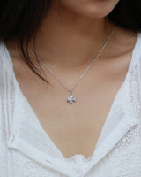 ダブルクローバーネックレスSV (925 silver)
