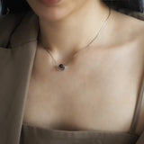 Juliette Black Agate Ball Necklace