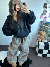 テディフリースルーズジップアップ🤍💙🤎3カラー