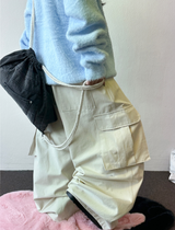 balloon fruity peach-skin cotton cargo balloon pants 🤍🩶🩵 3 COLOR