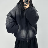 bomber washing hooded jumper