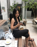 Lace sleeveless