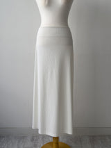 [Scarf SET] Pleated H-Line Long Skirt