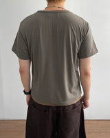 Clo Layered Buckle Short Sleeve T