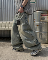 Clear Balloon Denim Pants