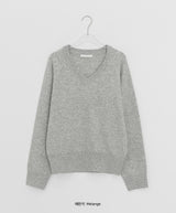Husit Color Wool V-Neck Knit