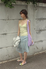 Portrait Wide Strap Shoulder Bag - Grape
