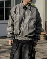 Bold Leather Short Padding