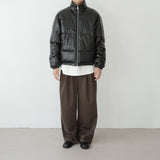 maison wide pintuck wool slacks