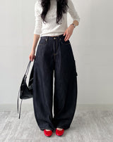 647 Suspender Selvedge Balloon Fit Denim Pants